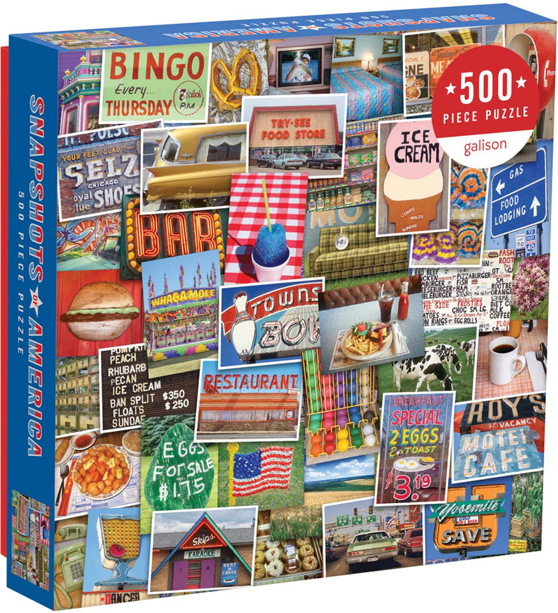 Snapshots of America Cultural Art Jigsaw Puzzle