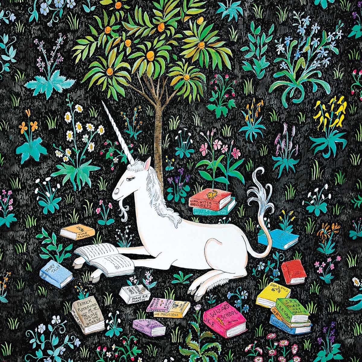 Unicorn Reading Unicorn