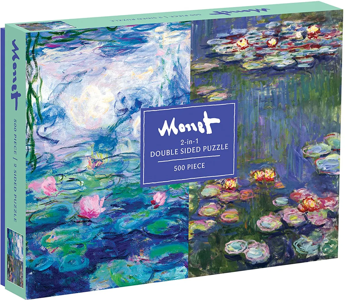 Monet 500 Piece Double Sided Puzzle Impressionism & Post-Impressionism
