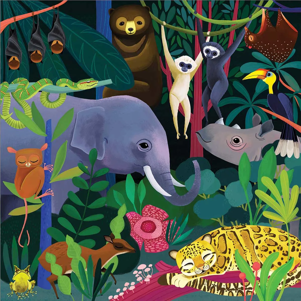 Jungle Illuminated Animals