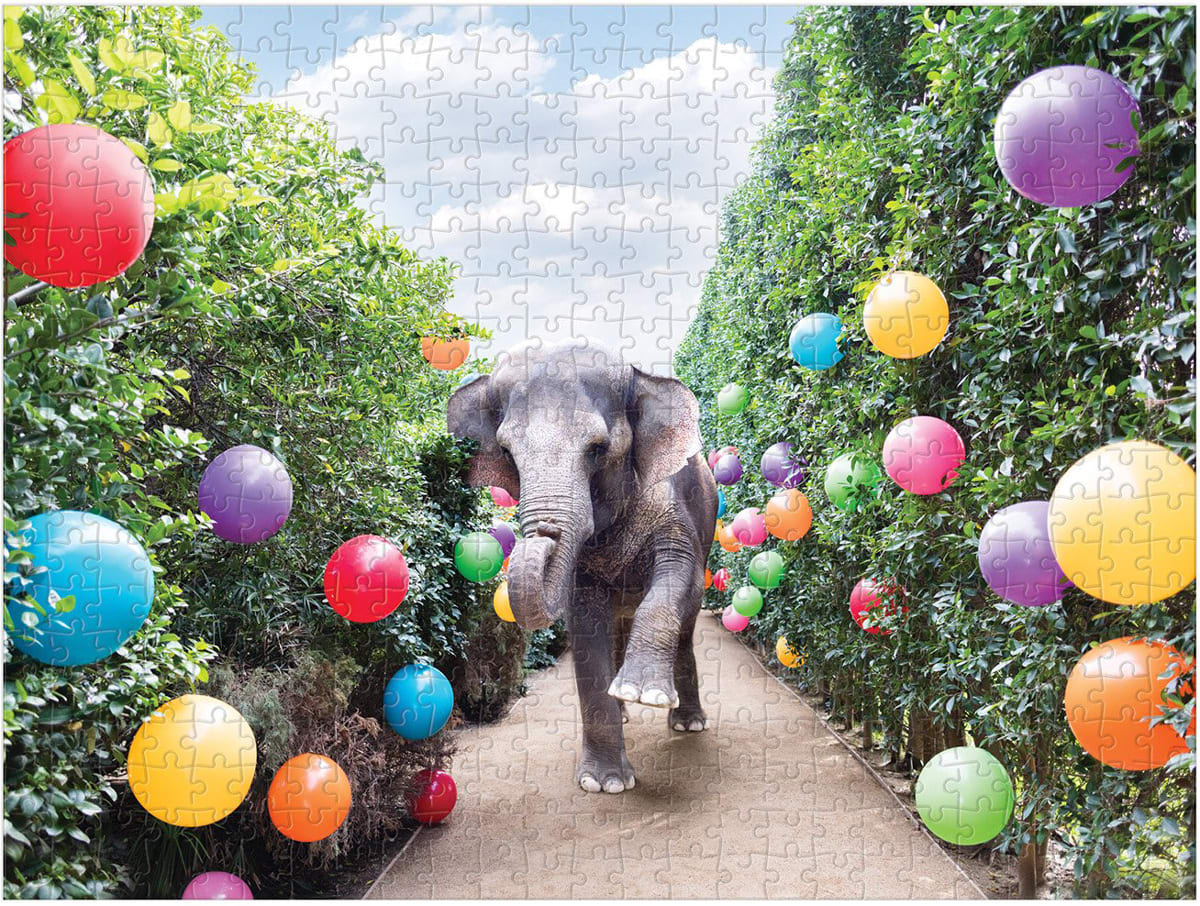 Gray Malin Party At The Parker 2-Sided 500 Piece Puzzle Elephant
