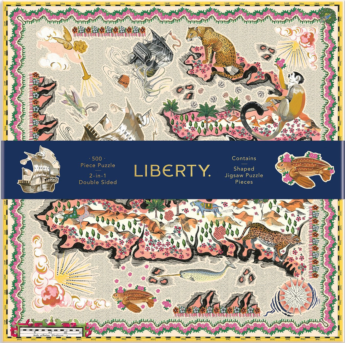 Liberty London Maxine Double-Sided Jigsaw Puzzle Animals Jigsaw Puzzle