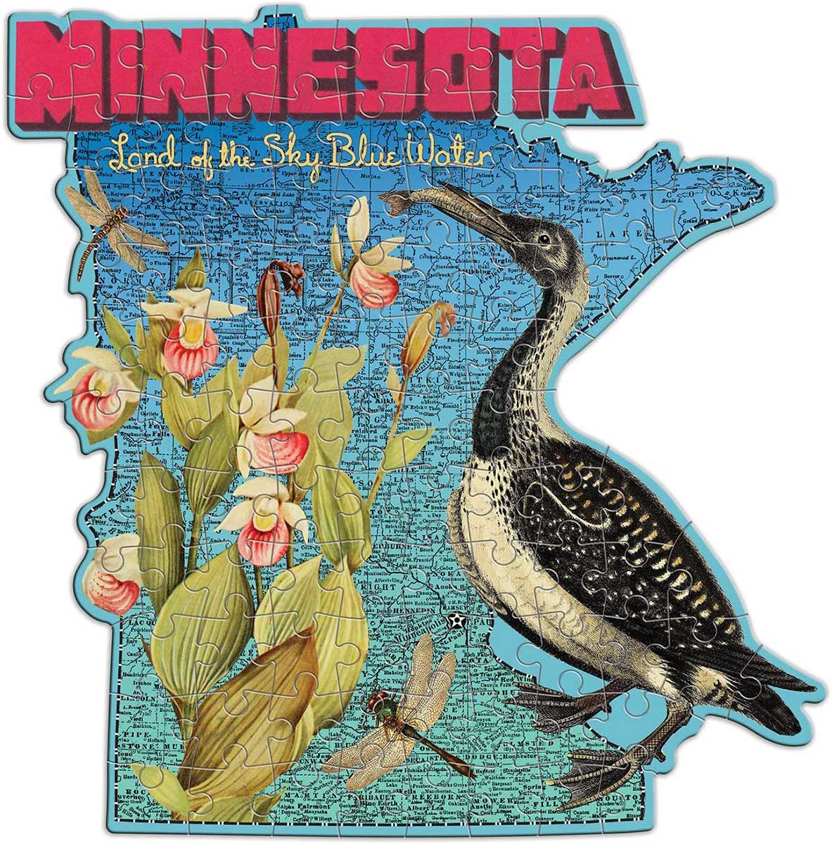 Wendy Gold Minnesota Mini Puzzle Birds Shaped Puzzle