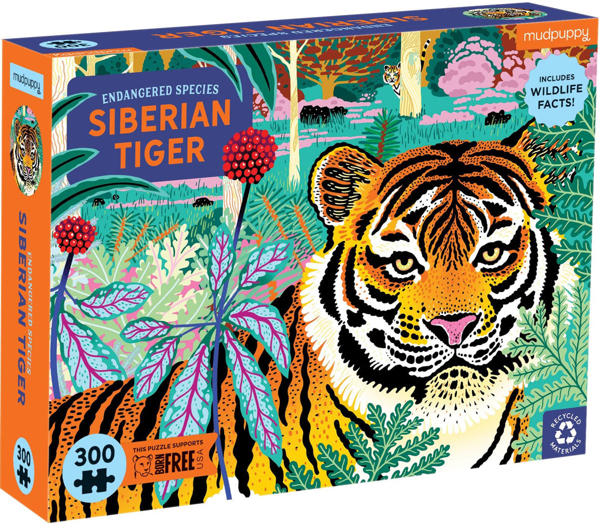 Siberian Tiger Endangered Species Puzzle