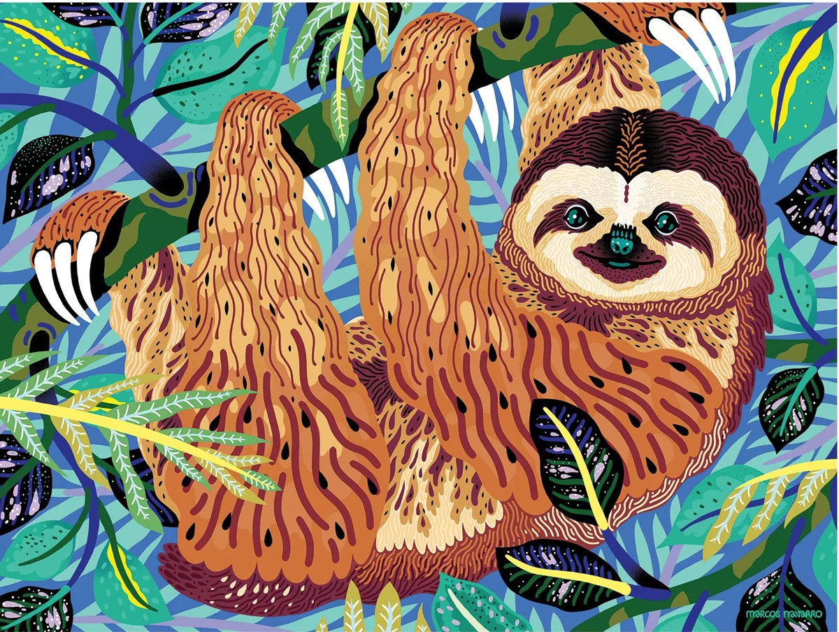 Pygmy Sloth Endangered Species Puzzle Jungle Animals