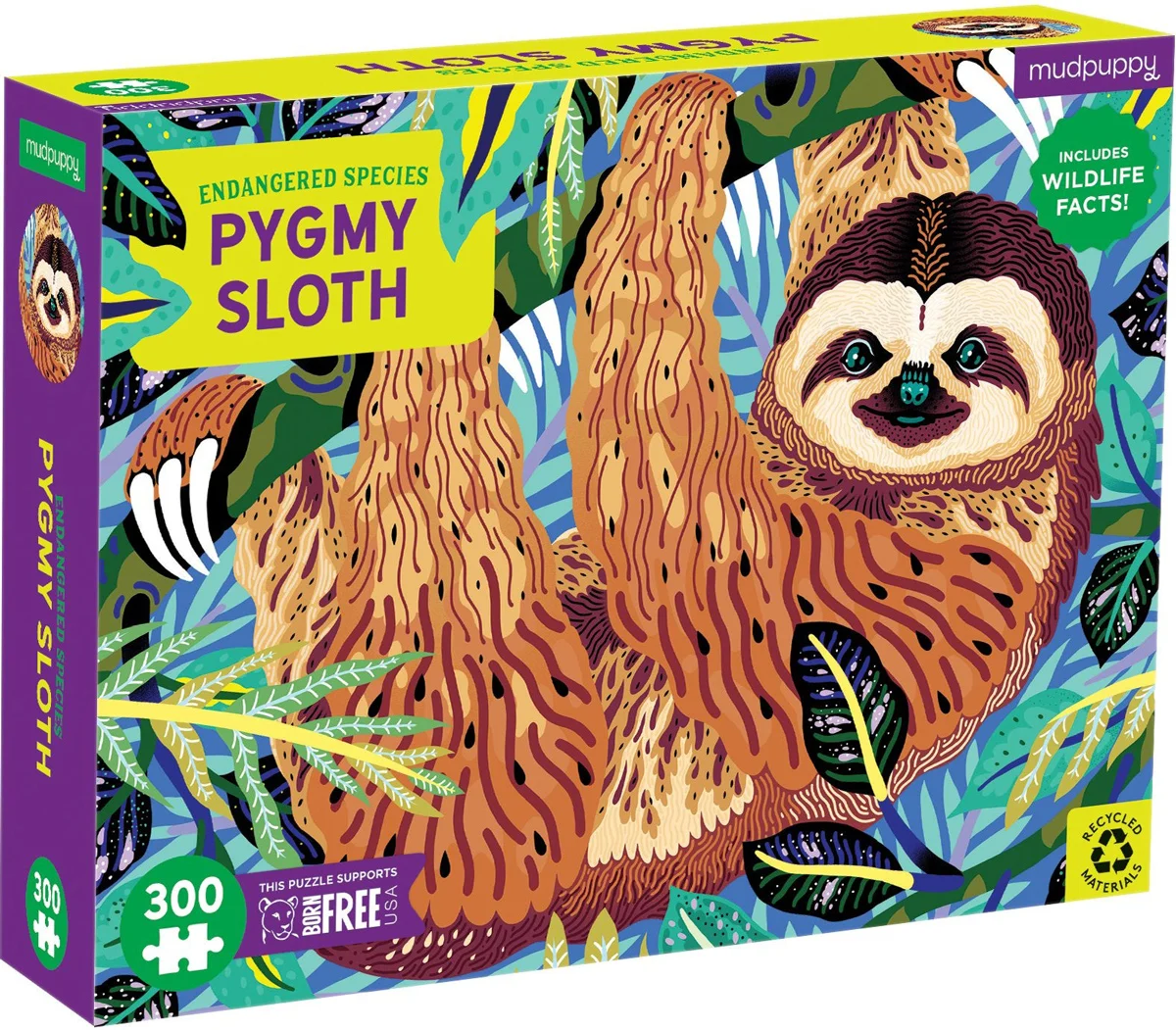 Pygmy Sloth Endangered Species Puzzle