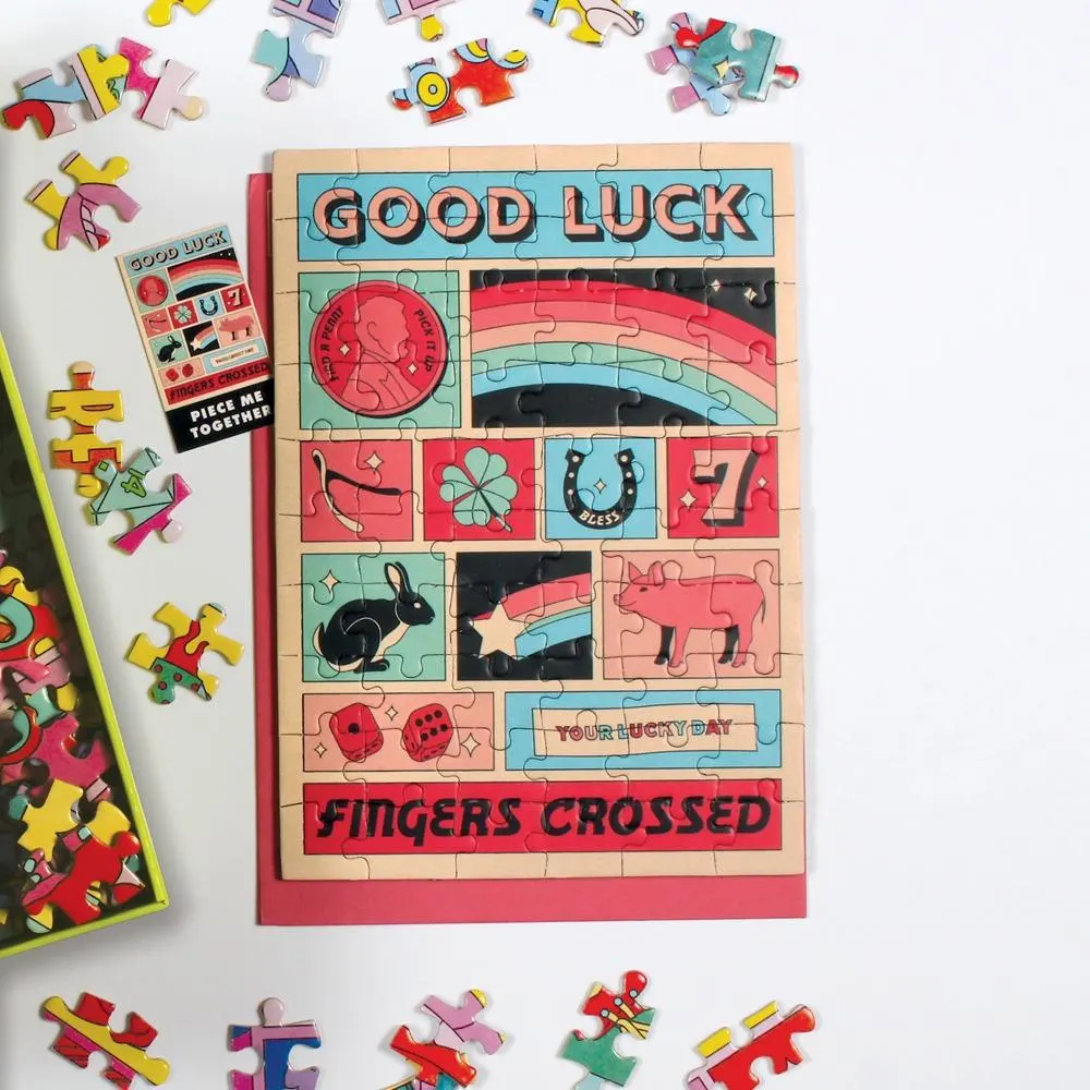 Good Luck Greeting Card Puzzle