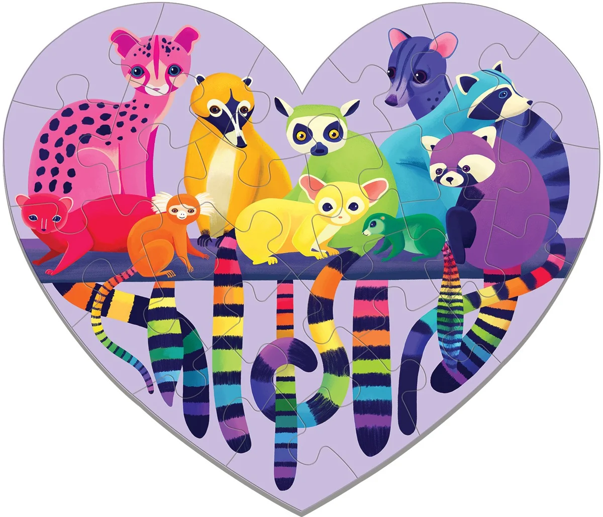 Love in the Wild Shaped Mini Puzzle Animals