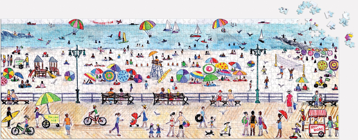 Michael Storrings Summer Fun Panoramic Puzzle Summer Jigsaw Puzzle