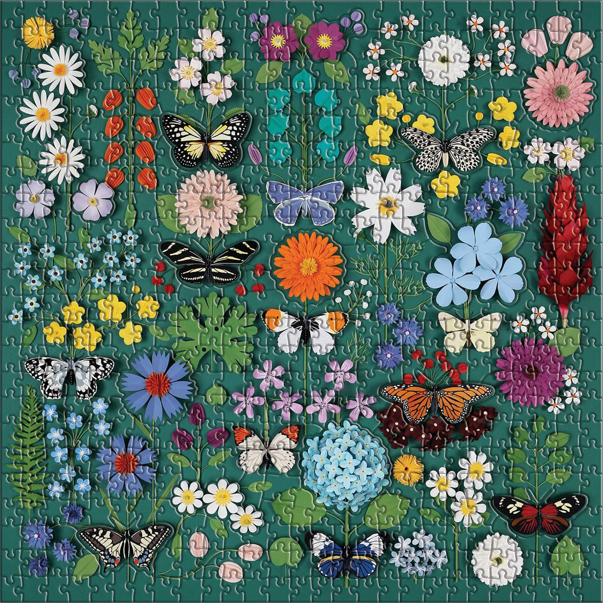 Butterfly Botanica with Shaped Pieces Butterflies and Insects