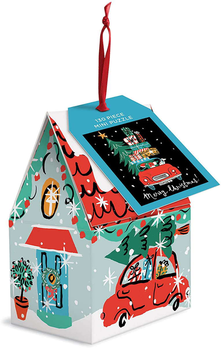Christmas Car Puzzle Ornament Christmas