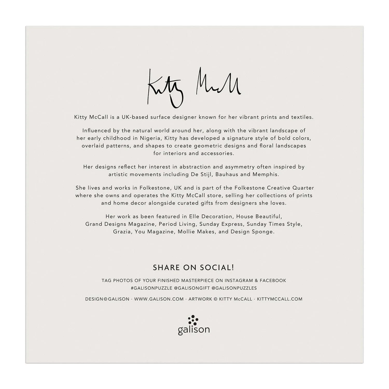 Kitty McCall Leopard Vase Wood Puzzle