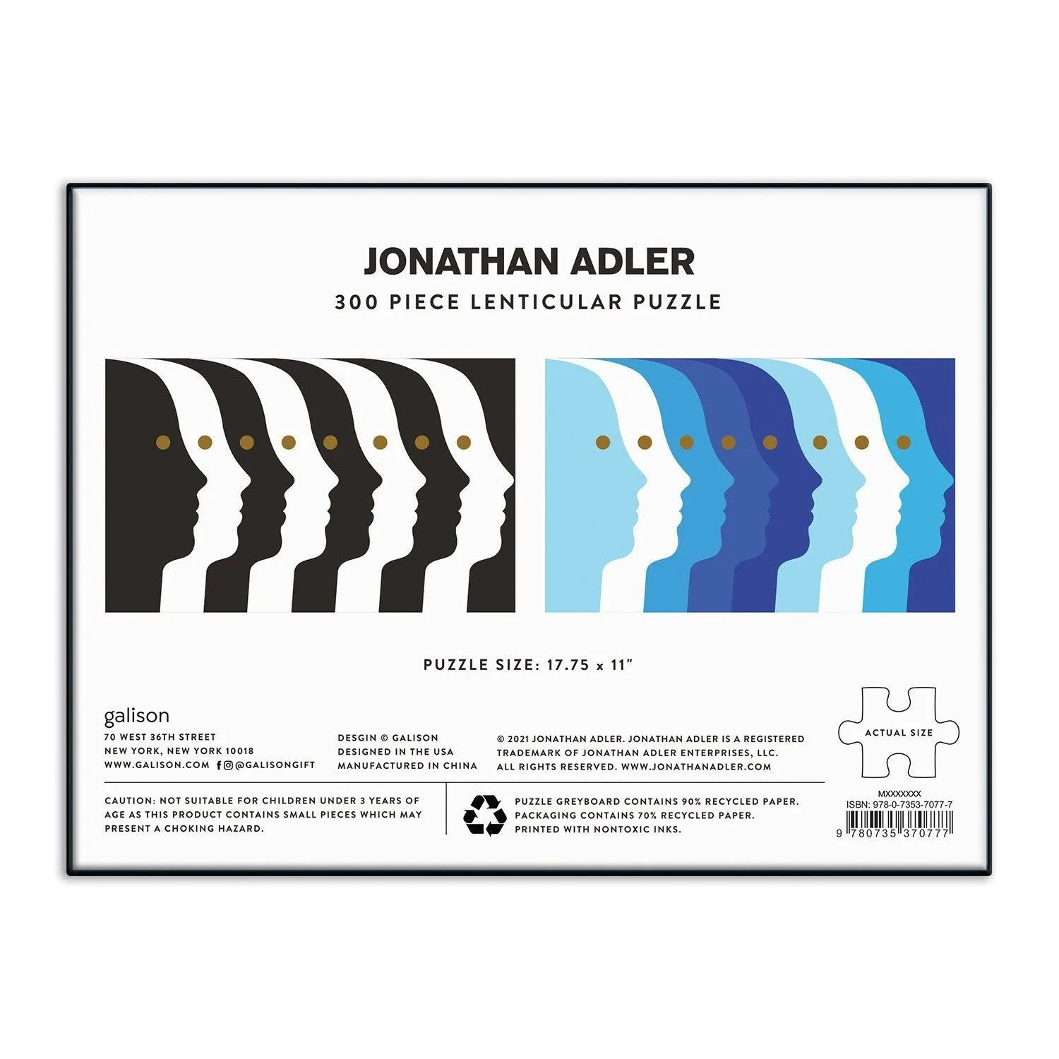 Jonathan Adler Atlas Lenticular Puzzle