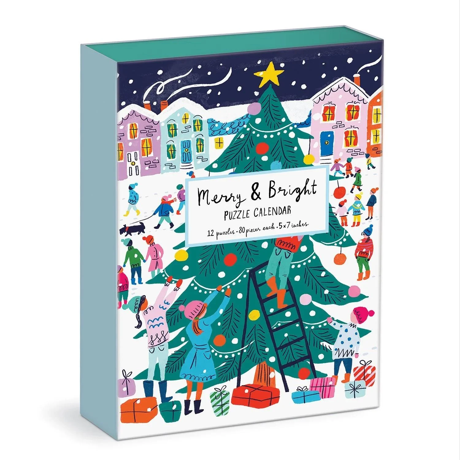 Puzzle Calendar Louise Cunningham Merry and Bright Christmas