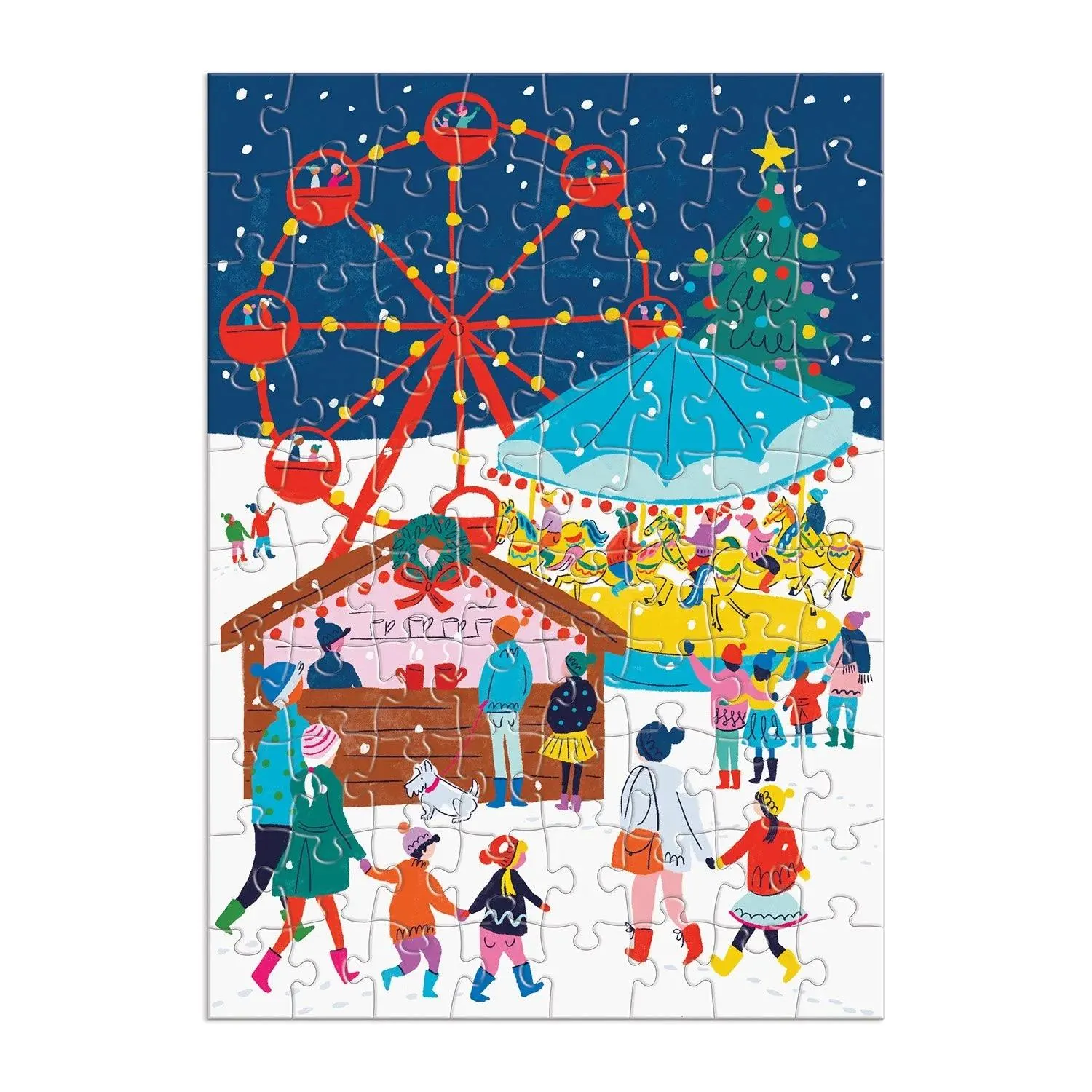 Puzzle Calendar Louise Cunningham Merry and Bright