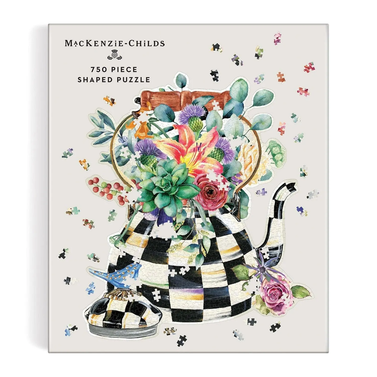 Blooming Kettle Shaped Puzzle Birds