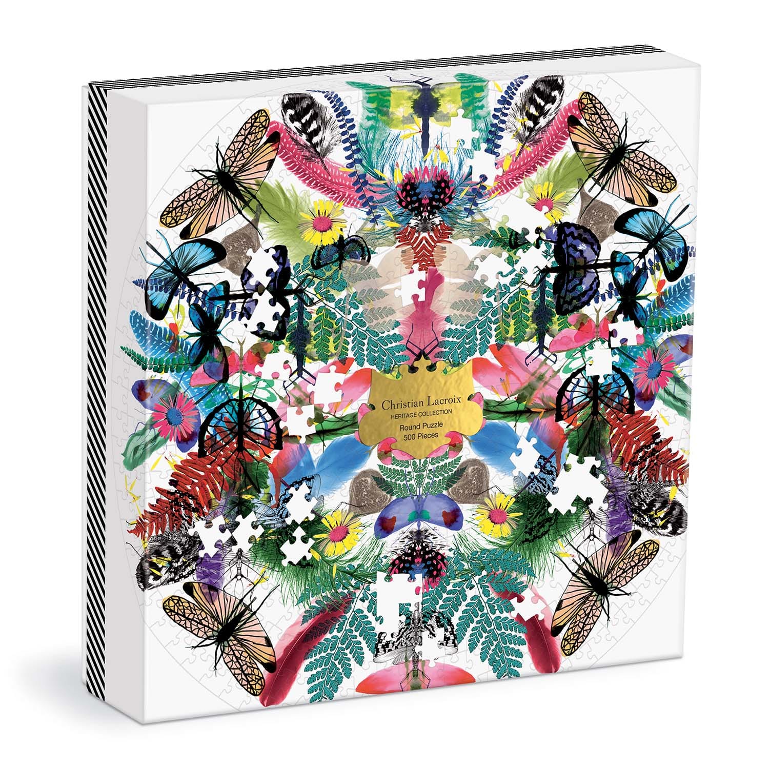 Round Christian Lacroix Heritage Collection Butterflies and Insects