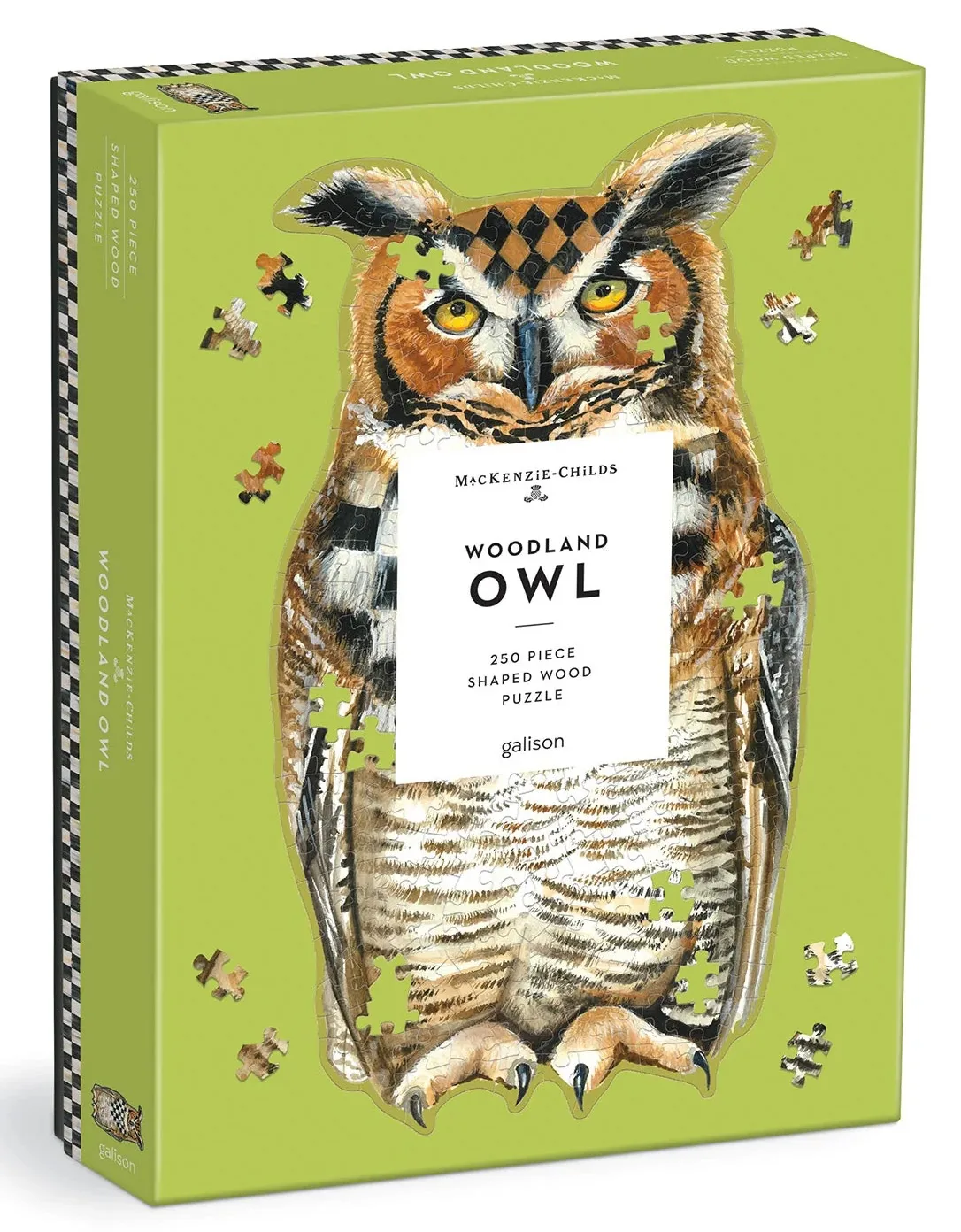 Woodland Owl Shaped Wooden Puzzle Animals