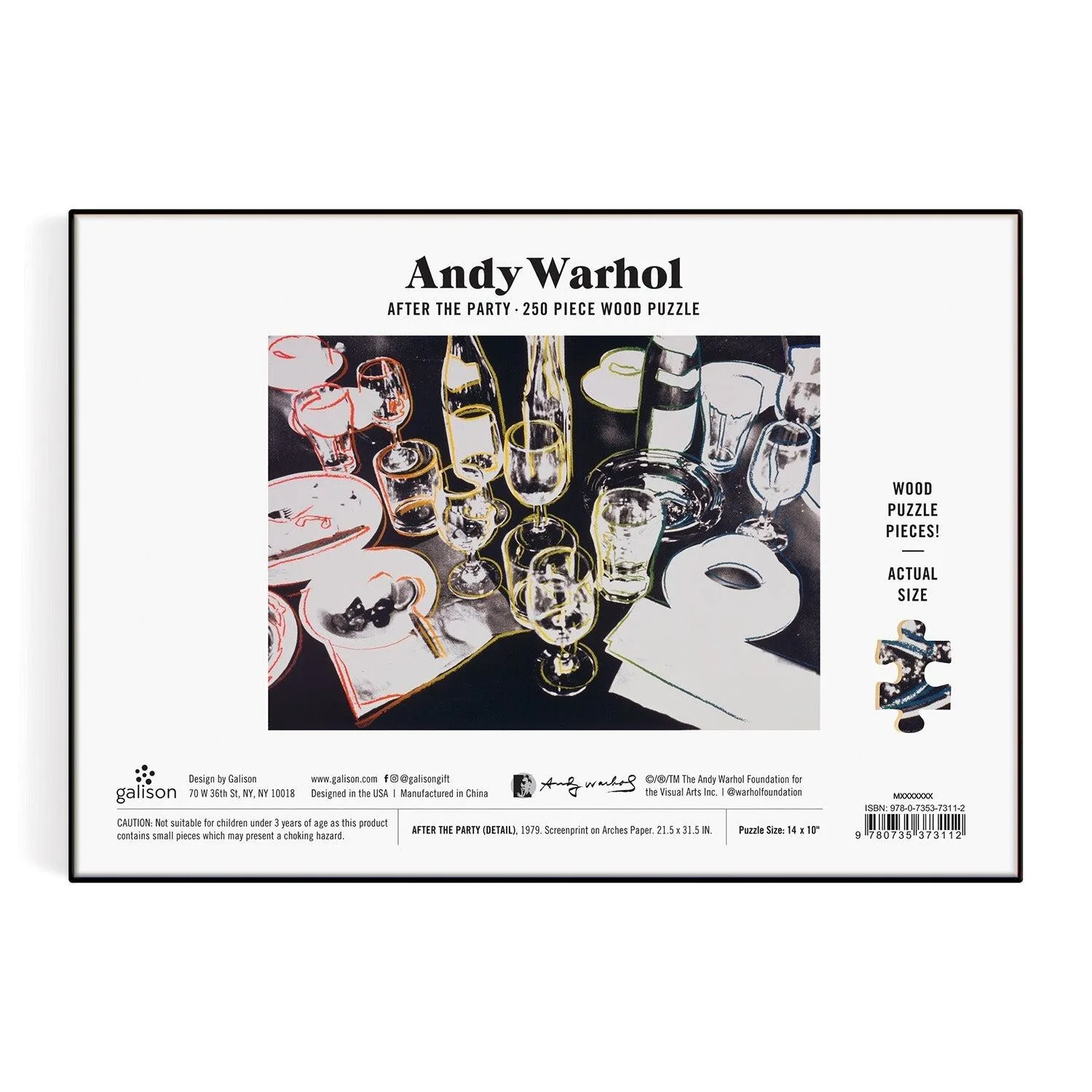 Andy Warhol After the Party Wooden Puzzle