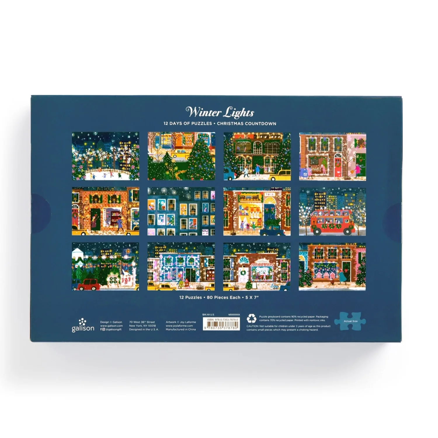12 Days of Puzzles Countdown Joy Laforme Winter Lights