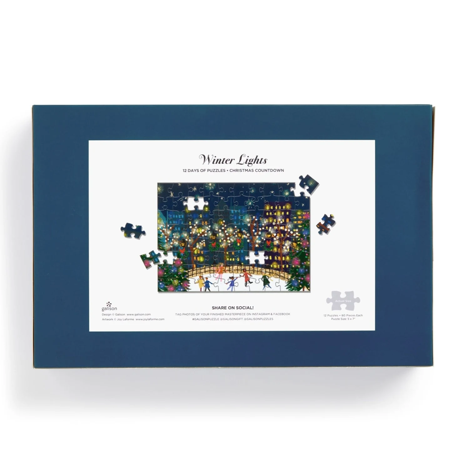 12 Days of Puzzles Countdown Joy Laforme Winter Lights