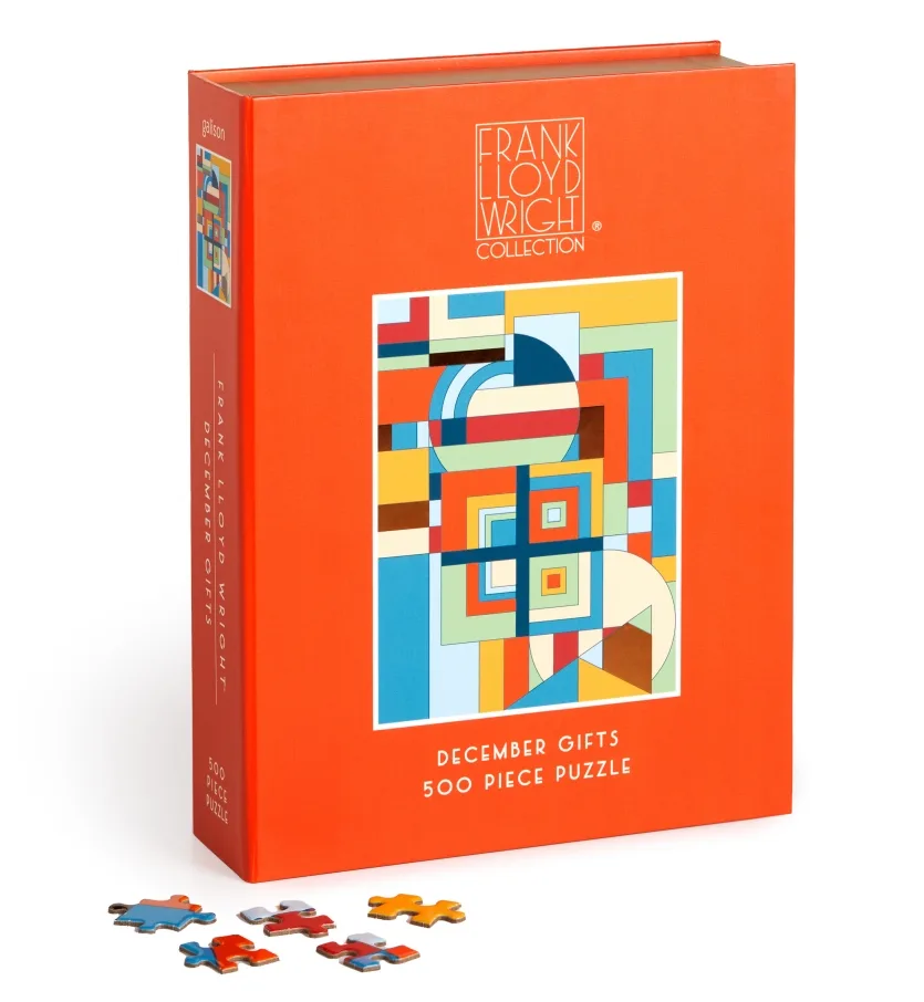 Frank Lloyd Wright December Gifts 500 Piece Book Puzzle