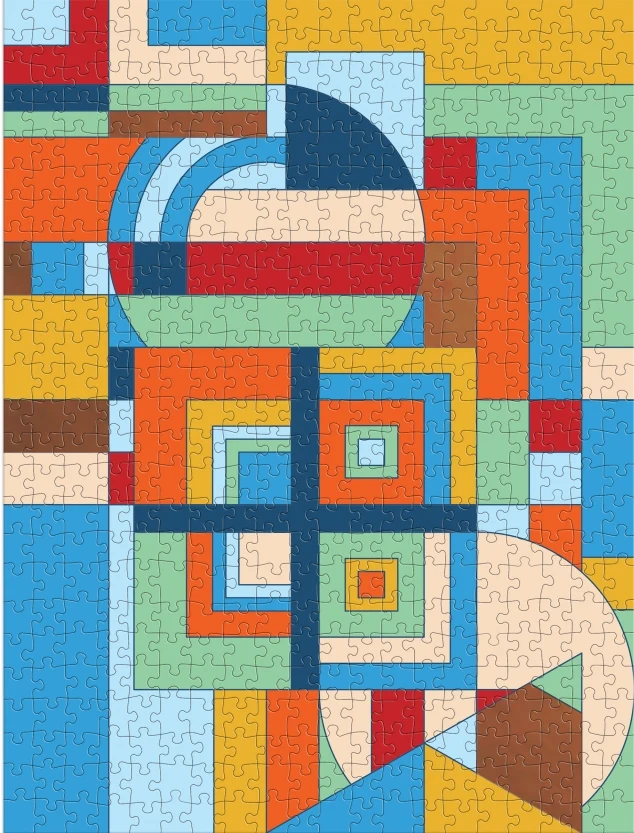 Frank Lloyd Wright December Gifts 500 Piece Book Puzzle