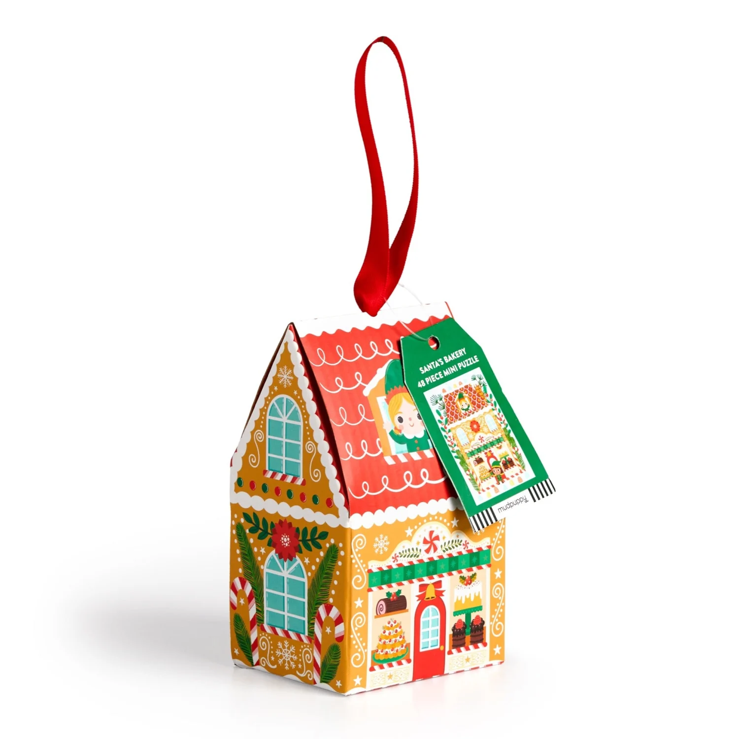Santa's Bakery 48 Piece Mini Puzzle Ornament Christmas