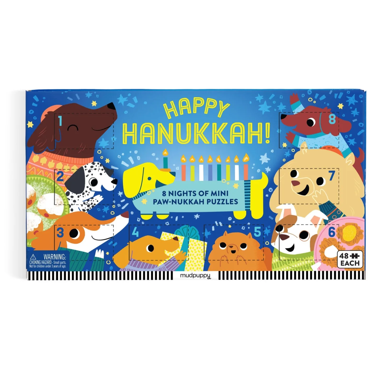 Happy Hanukkah! Countdown Puzzle Set Hanukkah