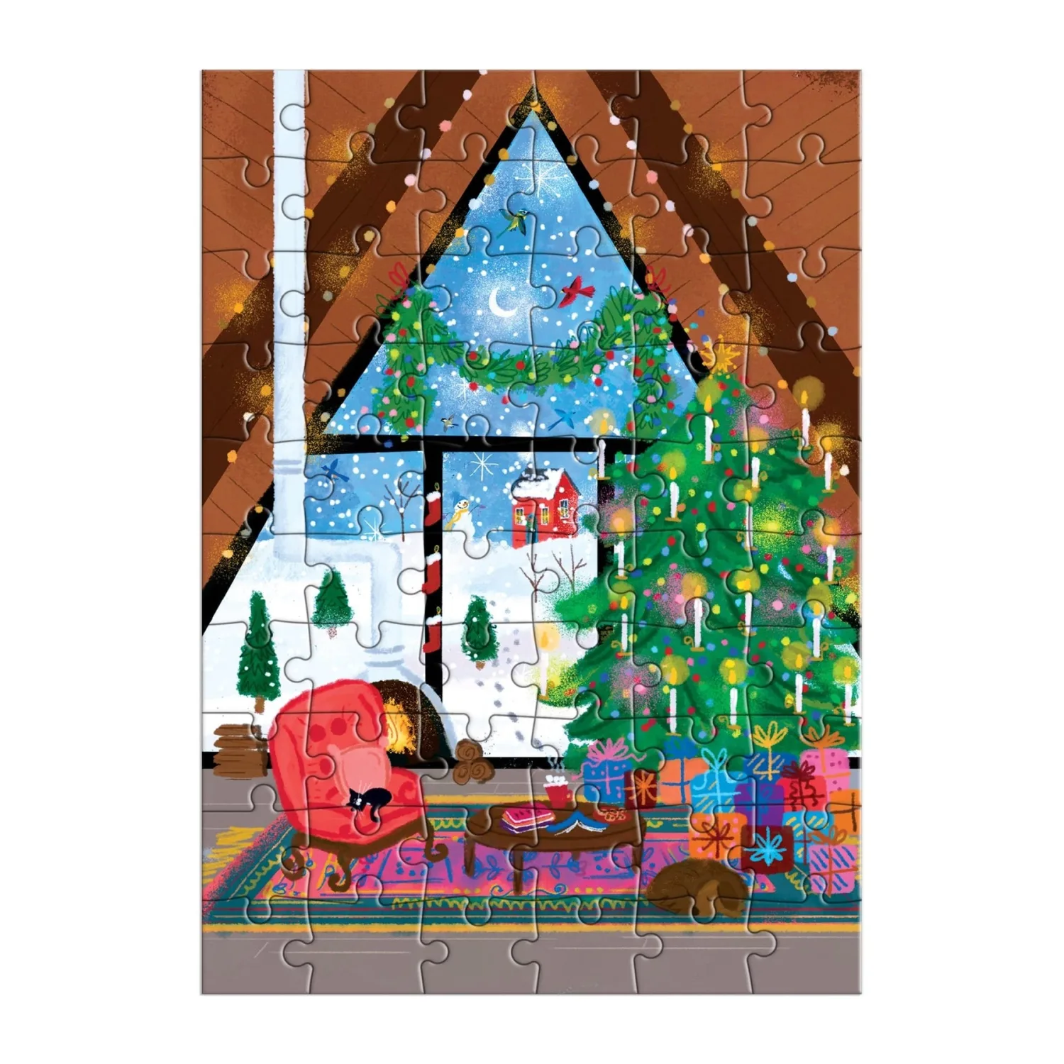 Greeting Card Puzzle -  Joy Laforme Cozy Cabin