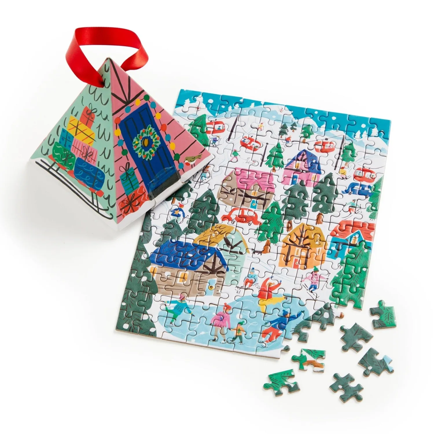 Puzzle Ornament Alpine Cottage