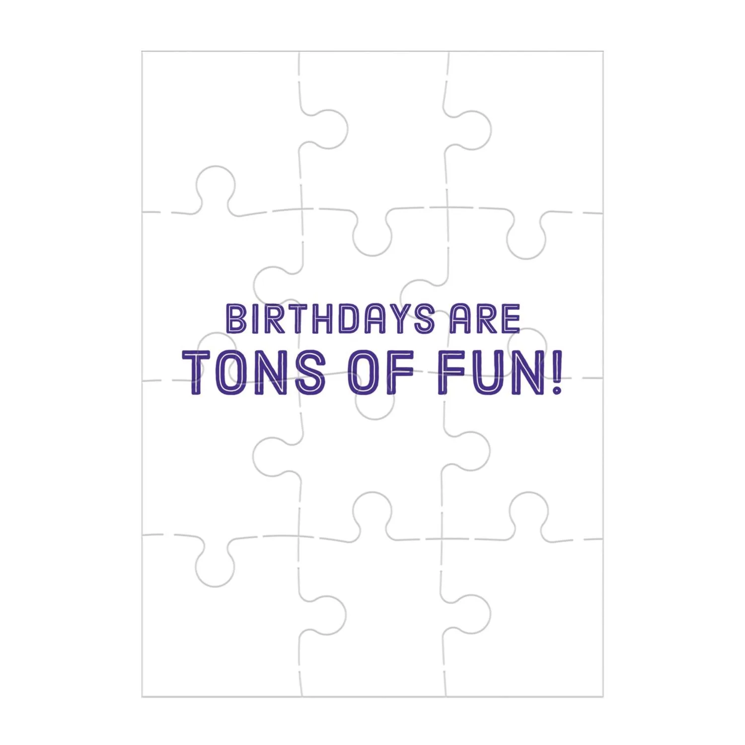Construction Site Birthday Greeting Card Puzzle
