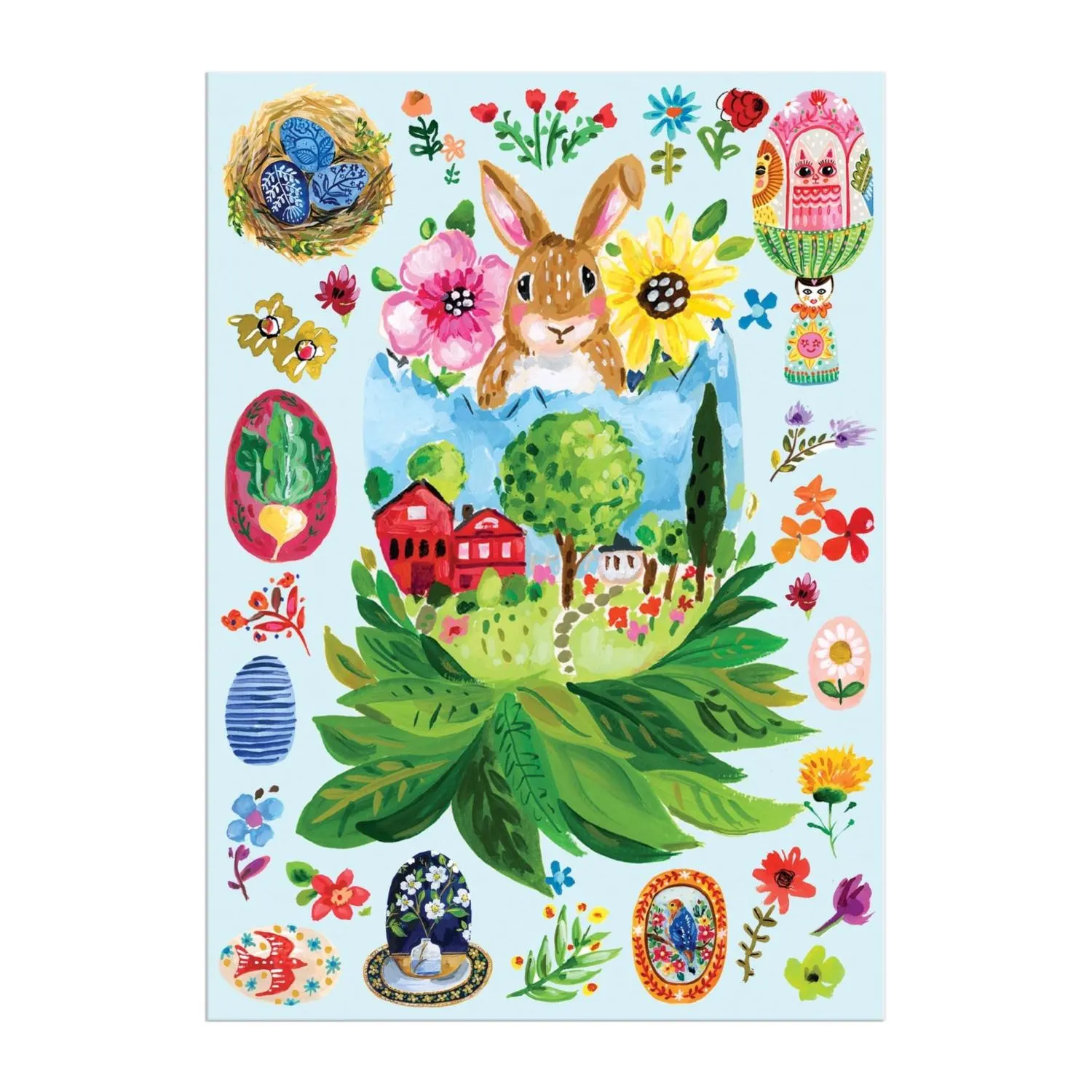 Artisanal Eggs Greeting Card Puzzle Easter
