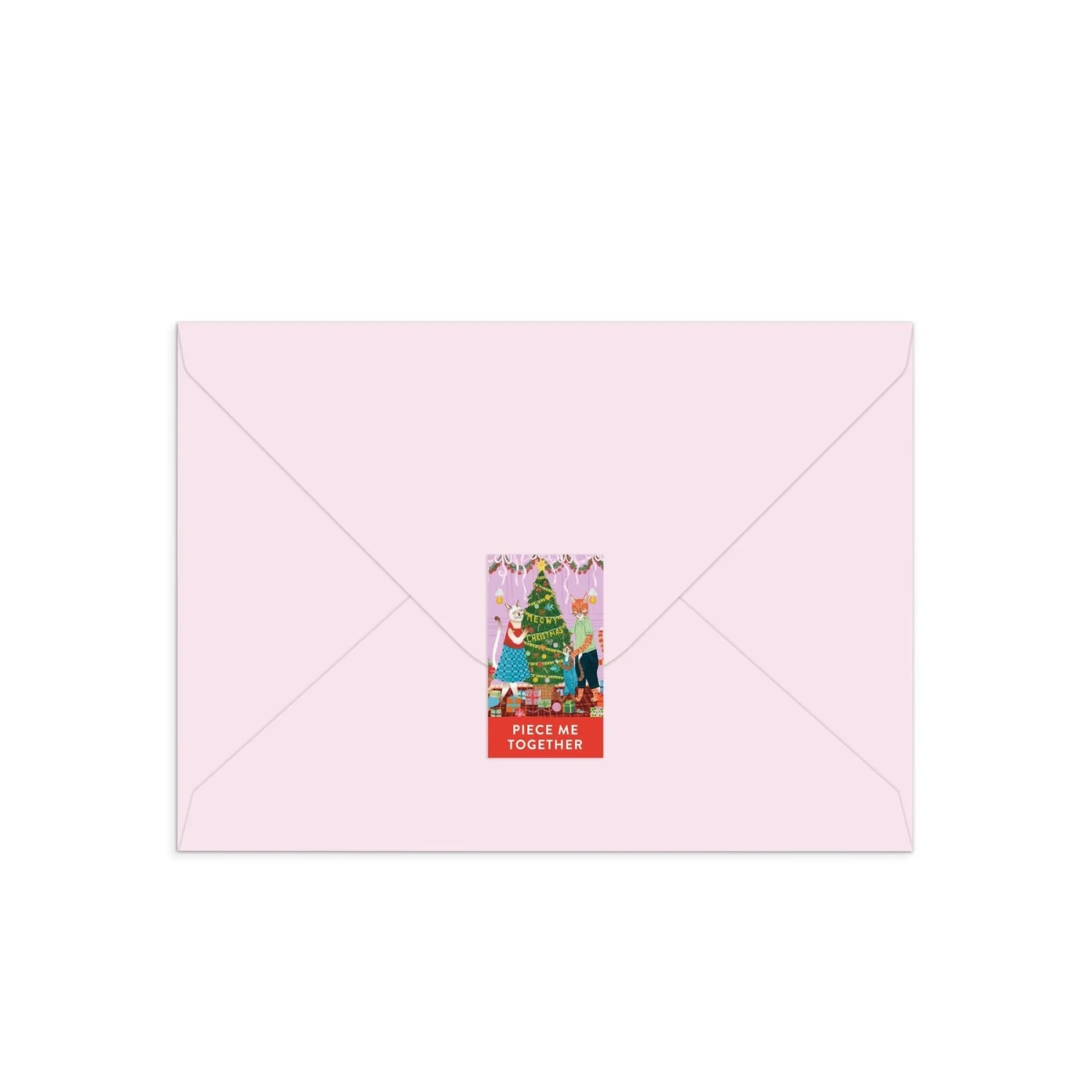 Greeting Card Puzzle - Meowy Christmas