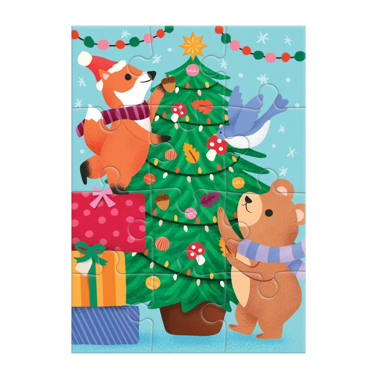 Greeting Card Puzzle -  Christmas Critters
