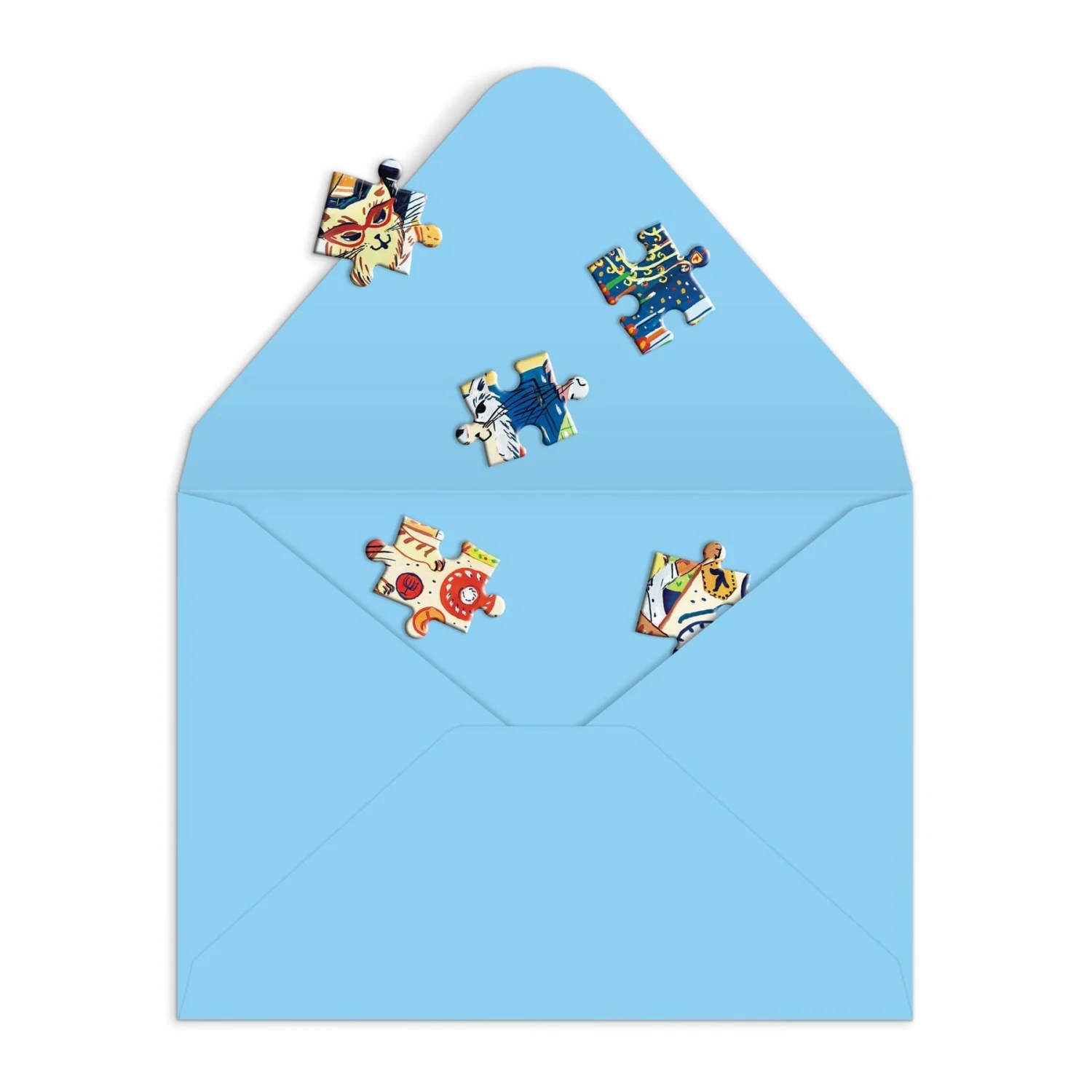 Greeting Card Puzzle - Happy Hanukcats