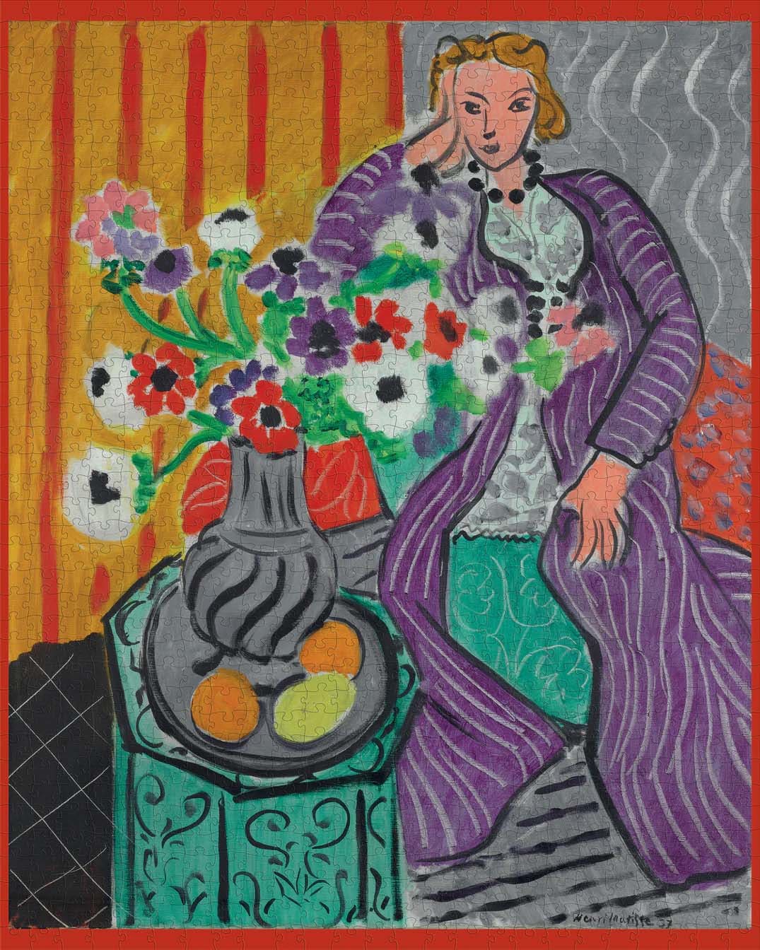 Purple Robe And Anemones