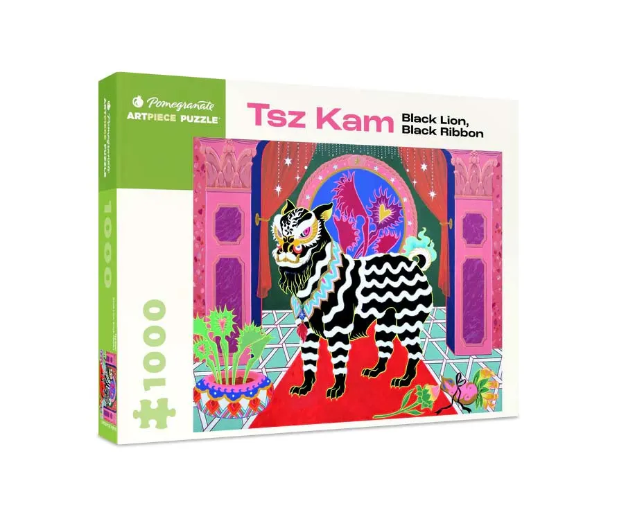Tsz Kam: Black Lion, Black Ribbon - Scratch and Dent Cultural Art
