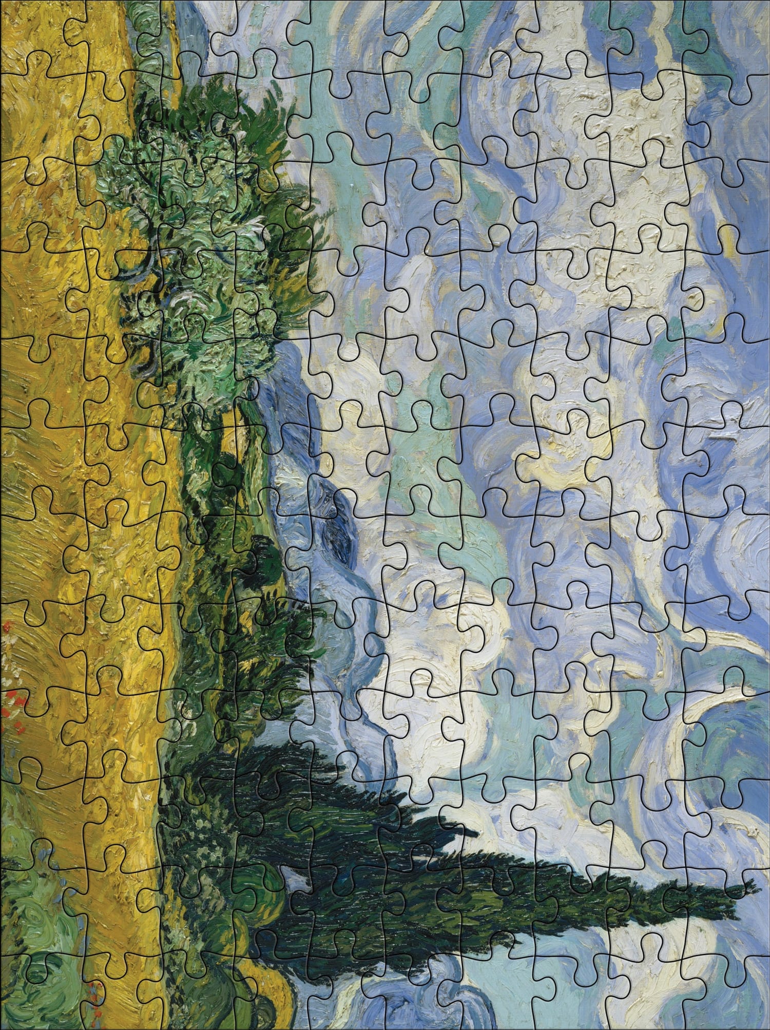 Vincent van Gogh 120-Piece Double-Sided Jigsaw Puzzle Set