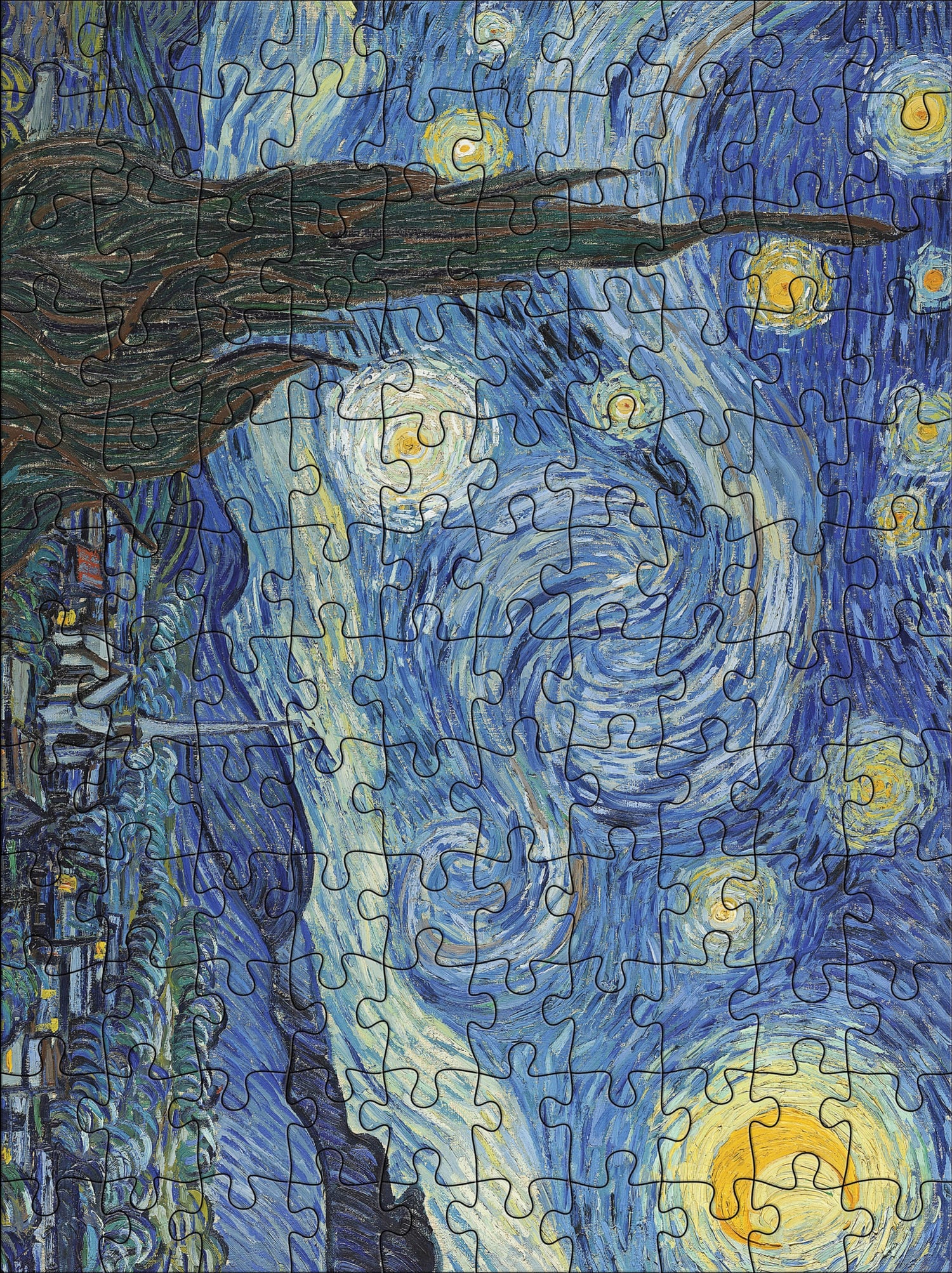 Vincent van Gogh 120-Piece Double-Sided Jigsaw Puzzle Set