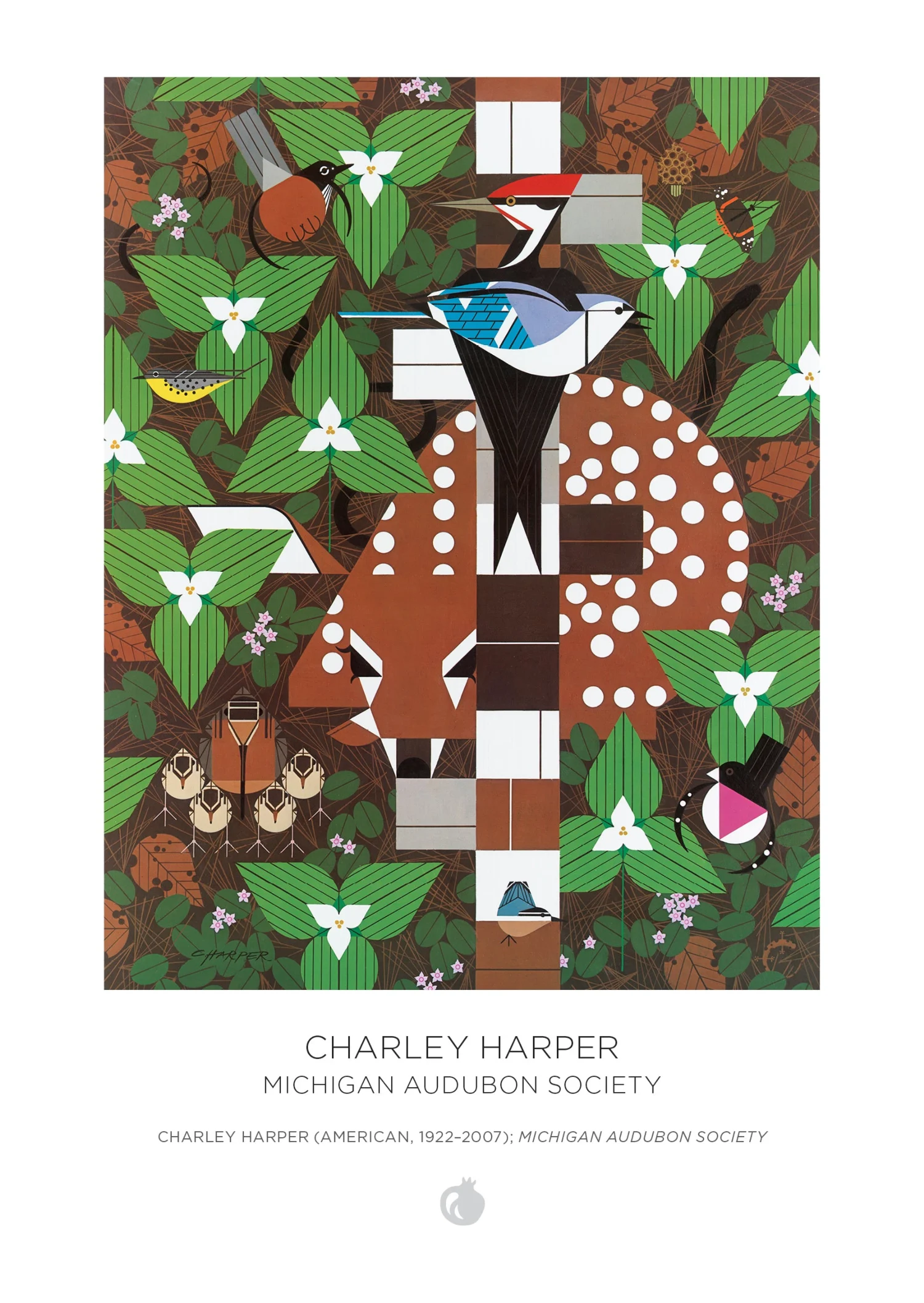 Charley Harper 120-Piece Double-Sided Jigsaw Puzzle Set