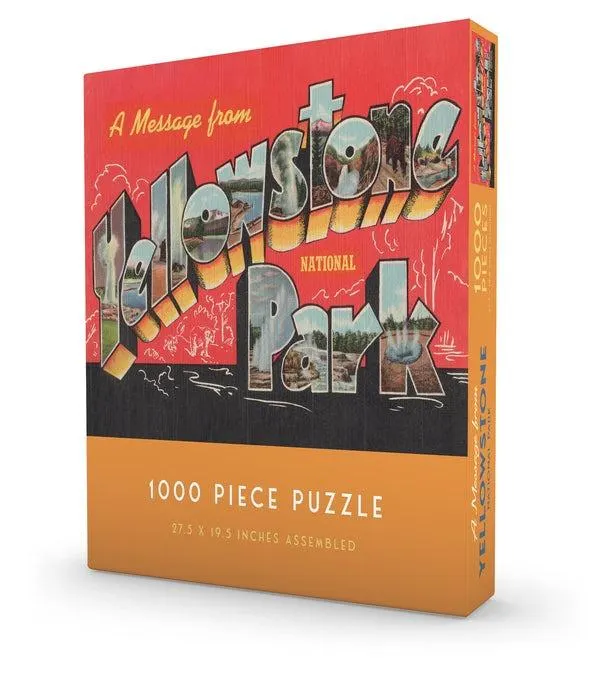 A Message from Yellowstone Puzzle - Scratch and Dent Nostalgic & Retro
