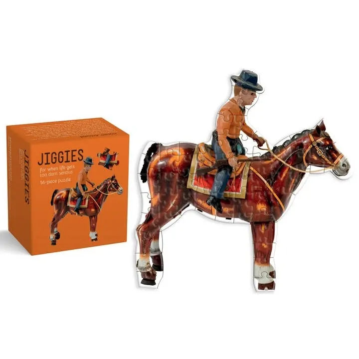 Horsin' Around Cowboy-Shaped Jiggie Puzzle Horse