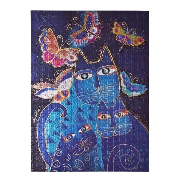 Blue Cats and Butterflies Puzzle 500 PC