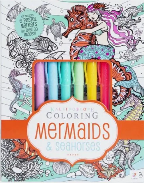 Coloring Kit Mermaids and Seahorses