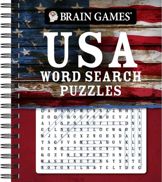 Brain Games- USA Word Search Puzzles - Scratch and Dent