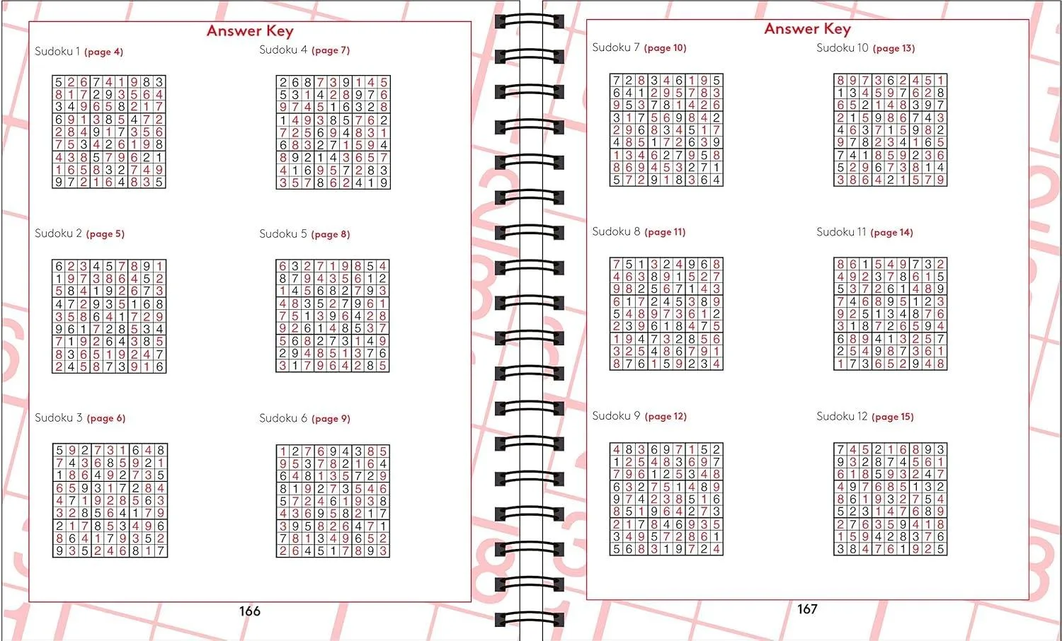 Brain Games - Sudoku Large Print (Red)
