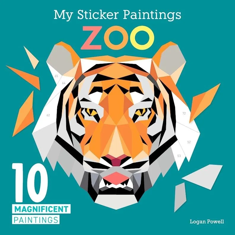 My Sticker Paintings: Zoo - Children's Activity Book