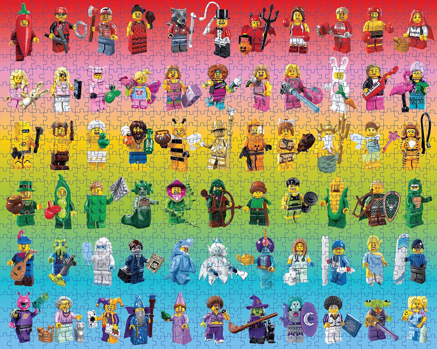 LEGO Minifigure Rainbow