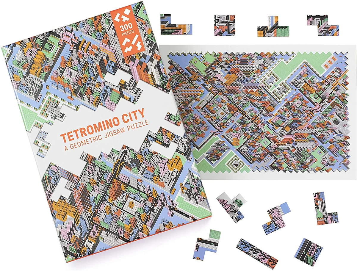Tetromino City Pattern & Geometric